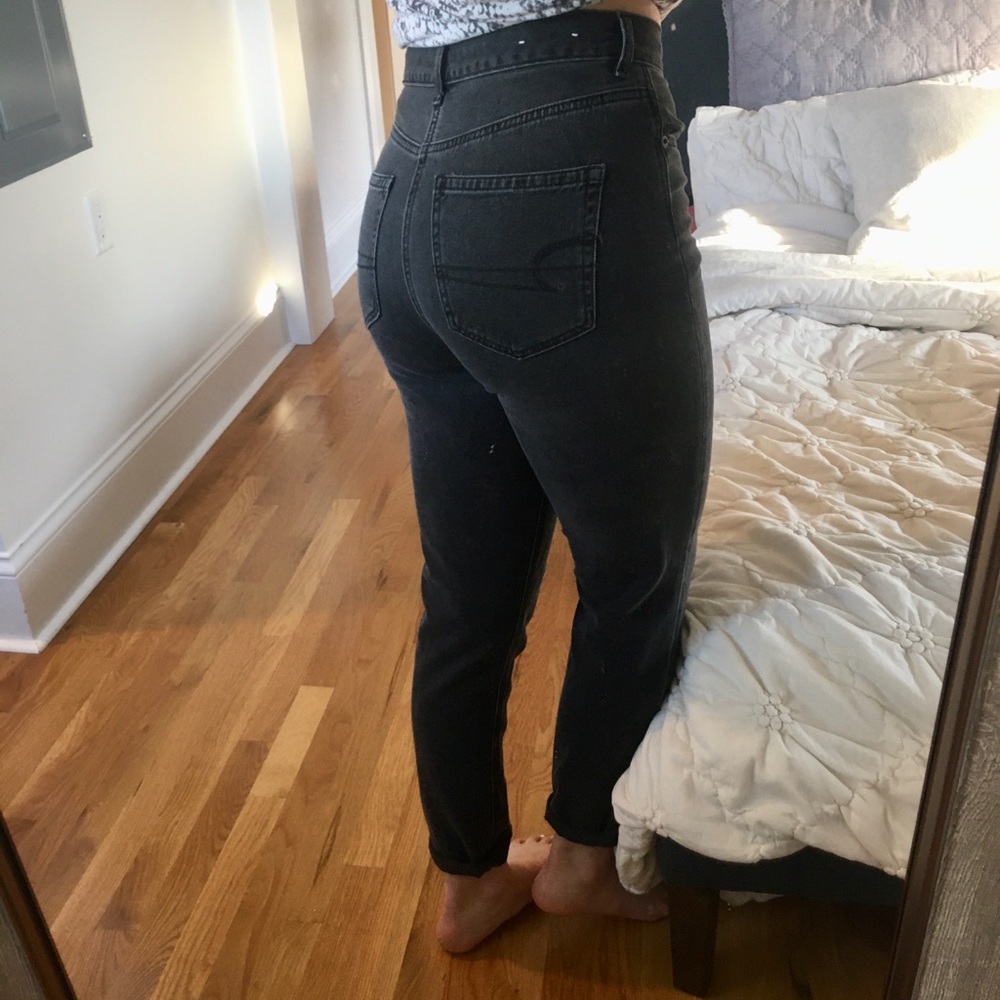 Black AE Mom Jeans